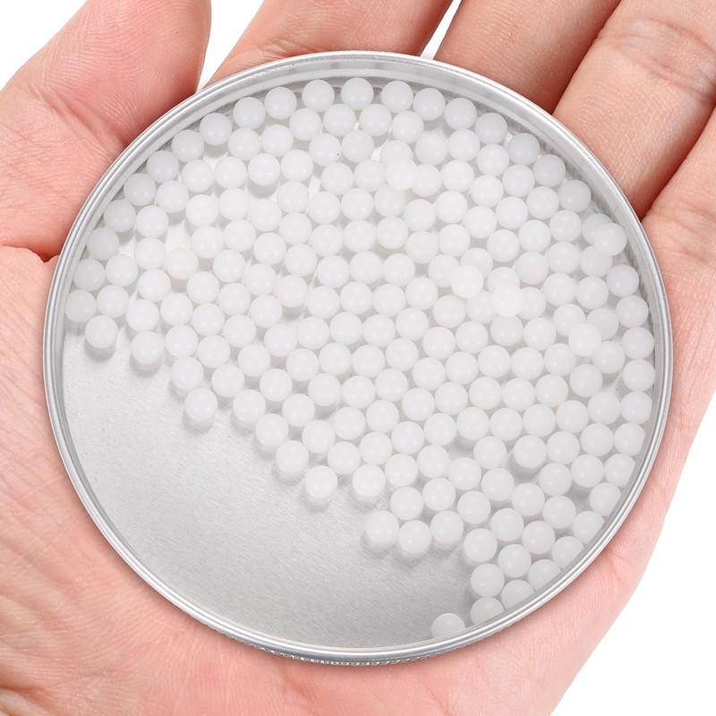 sourcing map 200pcs POM Bearing Balls 4.5mm Solid Plastic Bearing