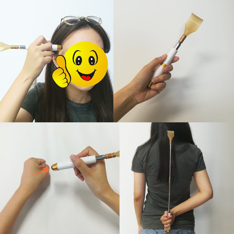 SinLoon Grandson Hand Back Massager Telescopic Resin Material Manual Massager