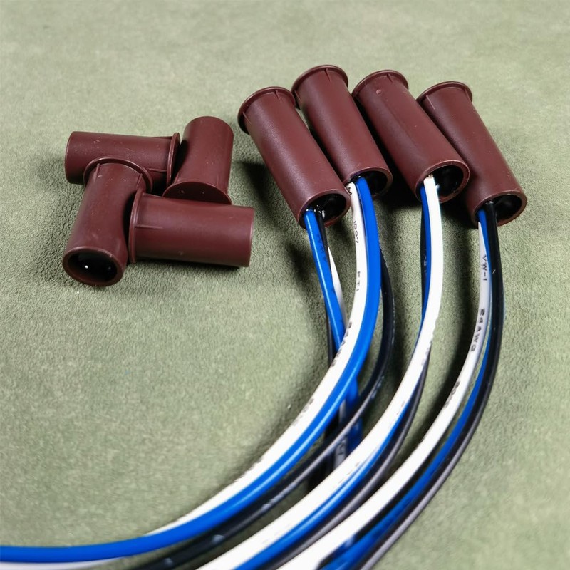 Gebildet 4 sets Brown Magnetic Switch Wiring NO/NC Recessed Door