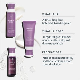 Virtue Flourish 100% Drug-Free Hair Growth Regimen | 3 Month Kit