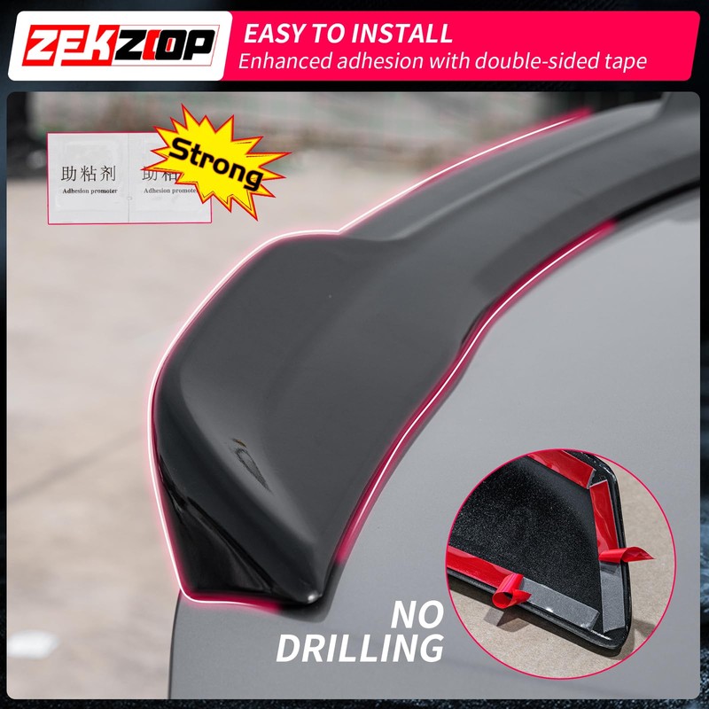 Zekzoop Spoiler Wing Compatible with 2025 Toyota Camry Rear Trunk