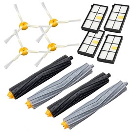 Deco Gear 12pcs Replenishment Vacuum Accessories Compatible for iRobot Roomba 800 900 Series Kit