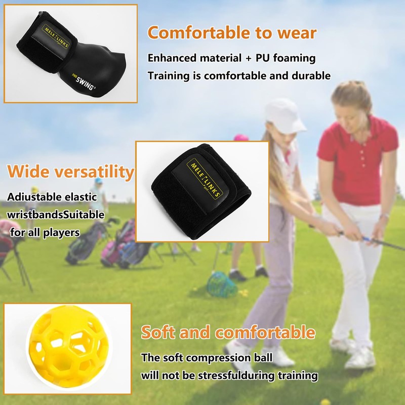 CocCCoon Golf Swing Trainer Ball Golf Training Aids,Wrist Trainer For