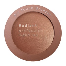 Radiant Professional Air Touch Bronzer Powder - Create Natural Suntanned Look with Shimmer - Goes Over Makeup & Moisturizer - No Body Glitter - 20 g / 0.7 oz (06 REAL BROWN)