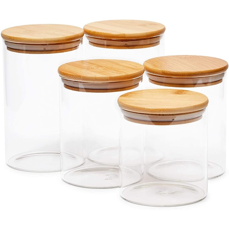Juvale Assorted Glass Storage Jars - Airtight Container to Preserve