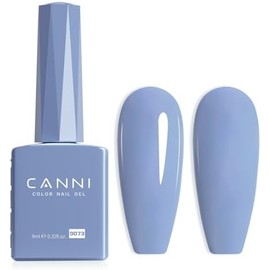 CANNI- Esmalte de uñas en gel azul, 1 pieza Esmalte de uñas en gel azul claro Esmalte de uñas en gel de color azul bebé pastel Alto brillo S