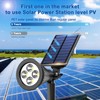 JEJOT 6 Pack Solar Lights Outdoor Waterproof,Warm White Light,2 Lighting