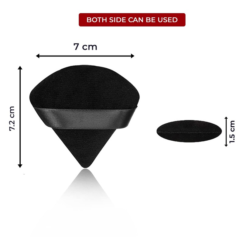osb 2pcs powder puff washable makeup sponge triangle powder puff