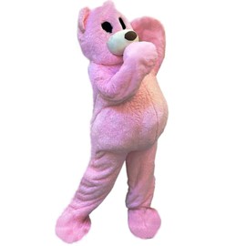 Fangkun Dress Up Big Bear Mascot Costume,Dancing Bear Fancy Dress,Giant Plush Teddy Bear Wearable Animal Character Cosplay,Adults Size for Women