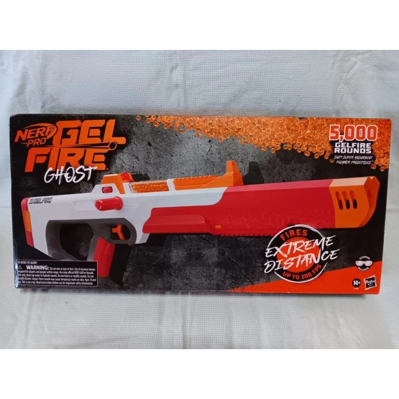 NERF Pro Gel Fire Ghost 5000 Rounds Eyewear Included NEW