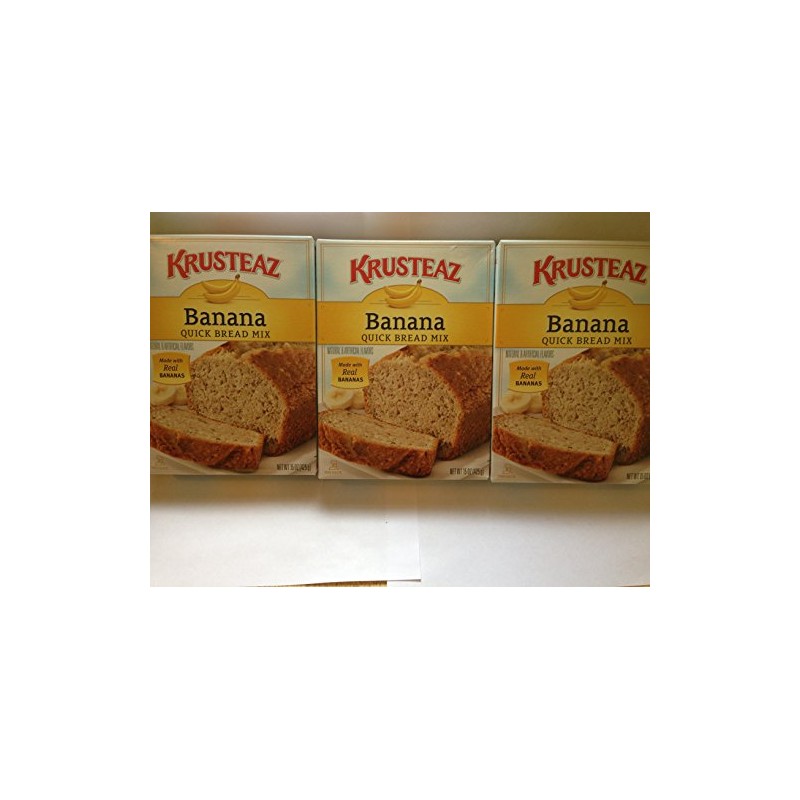 Krusteaz Banana Quick Bread 15 OZ (Pack of 3)