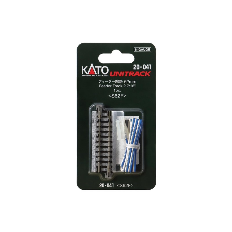 KATO 20-041 N-Gauge Feeder Track 2.4 inches (62 mm), Pack