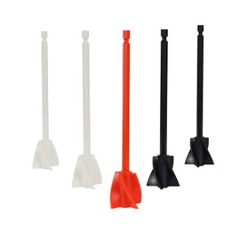 CHRI Mixer Attachment Drill for Resin, Pack of 5, Epoxy Mixing Rod, Drill, Whisk, Stirrer, Spiral Stirrer, Colour Mixer, Colour Mixer, Paint Whisk for Mixing Epoxy Resin Painting, Ceramic Glaze