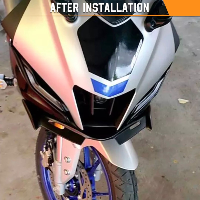 Motorcycle Front Fairing Winglets Replacement for YAMAHA YZF R15 V4.0