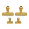 Fackelmann Stainless Steel Bag Clips, Set of 4, Reusable Food