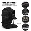 Mardingtop 50L Internal Frame Backpack with Rain Cover for Hiking,Camping,Backpacking,Travel,Outdoor