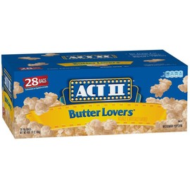 ACT II Popcorn Butter Lovers, 2.75 oz Microwavable (Pack of 56)