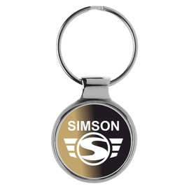 Simson SR1 SR2 SR4 SR50 S50 SR80 Sparrow Star Sparrow 3D Keyring Gift A-9482, silver
