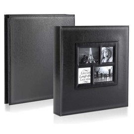Ywlake Photo Album 4x6 500 Pockets Photo, Extra Large Capacity Family Wedding Picture Albums Holds 500 Horizontal and Vertical Photos Black