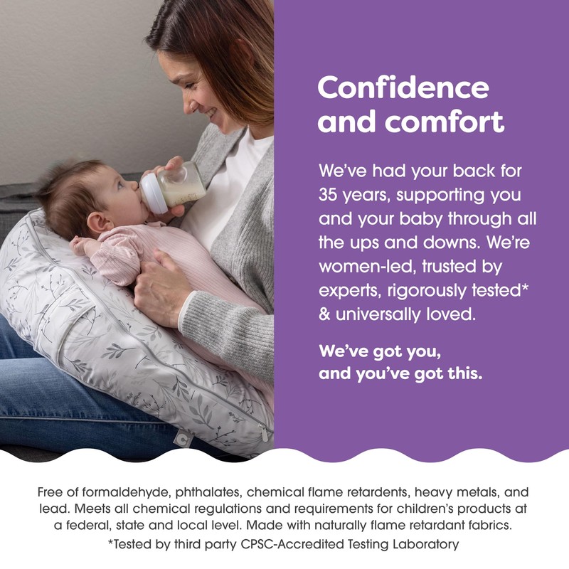 Boppy Uplift Nursing Pillow Cover - Soft Washable Microfiber Bottle