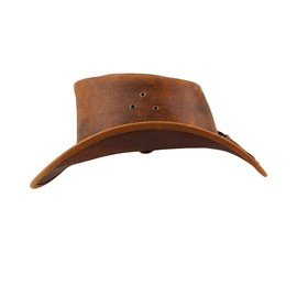 Black Jungle Aramac Leather Cowboy Hat Australia Hat, ochre