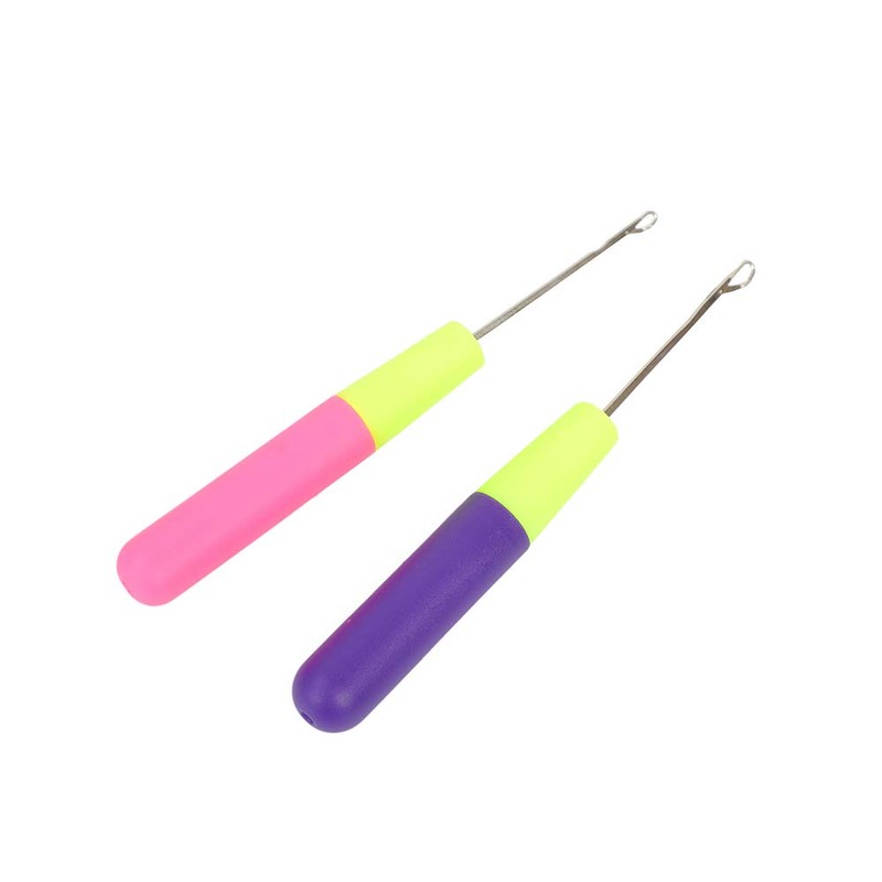 2 Pack Latch Hook Crochet Needle for Micro Braids, Hair