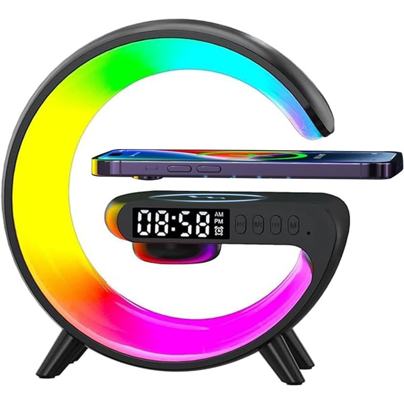 LeeNabao New Wireless Speaker Charger, Atmosphere Light with Wireless Charging