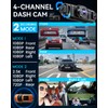 IIWEY N5 4 Channel Dash Cam 360° View, 1080P Front