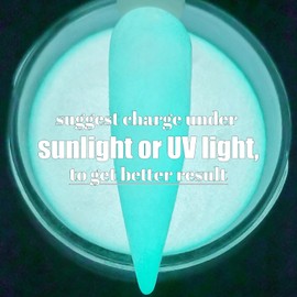 Glow in the dark Pink Acrylic Nail Powder for French Nail Art 1OZ