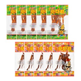 KOREAC_ Korean Food Korea Dried Squid Legs [20g * 5ea] + Spicy[20g * 5ea] 오징어 숏다리 5ea 매운맛 5ea Total 10ea