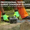 Vgo... Chainsaw Gloves 12-Layer Protection on Both Hands in Cowhide,