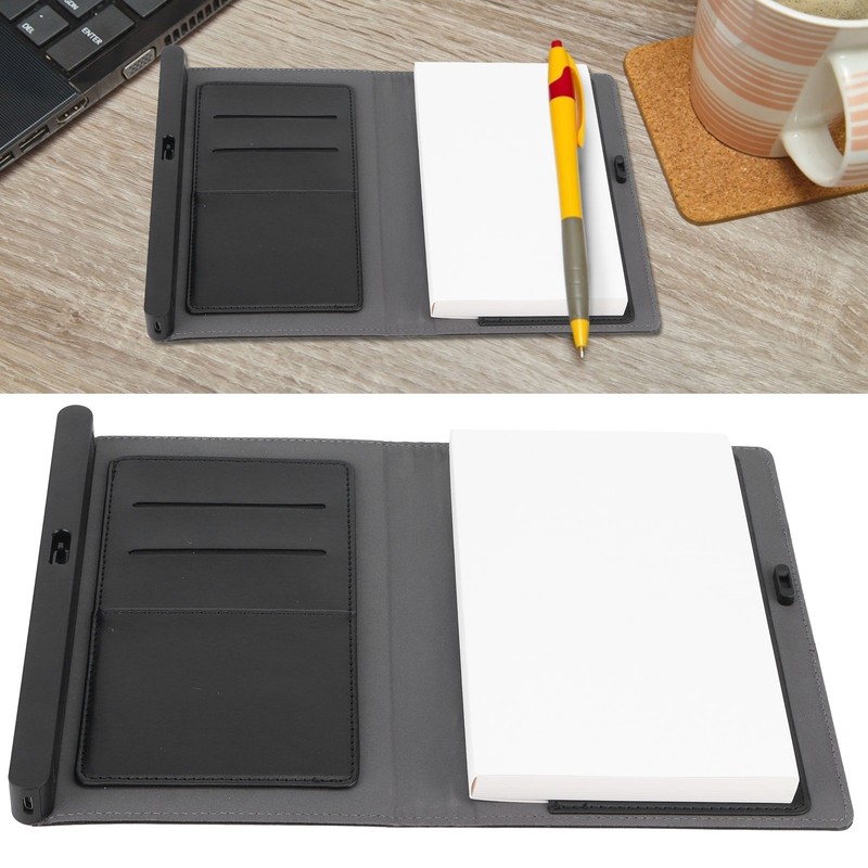 Fingerprint Lock Notebook Portable USB Business Notepad Diary Book for