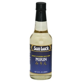 Sun Luck Mirin Sweet Cooking Wine, 10-Ounce Glass Bottle (Pack of 6)