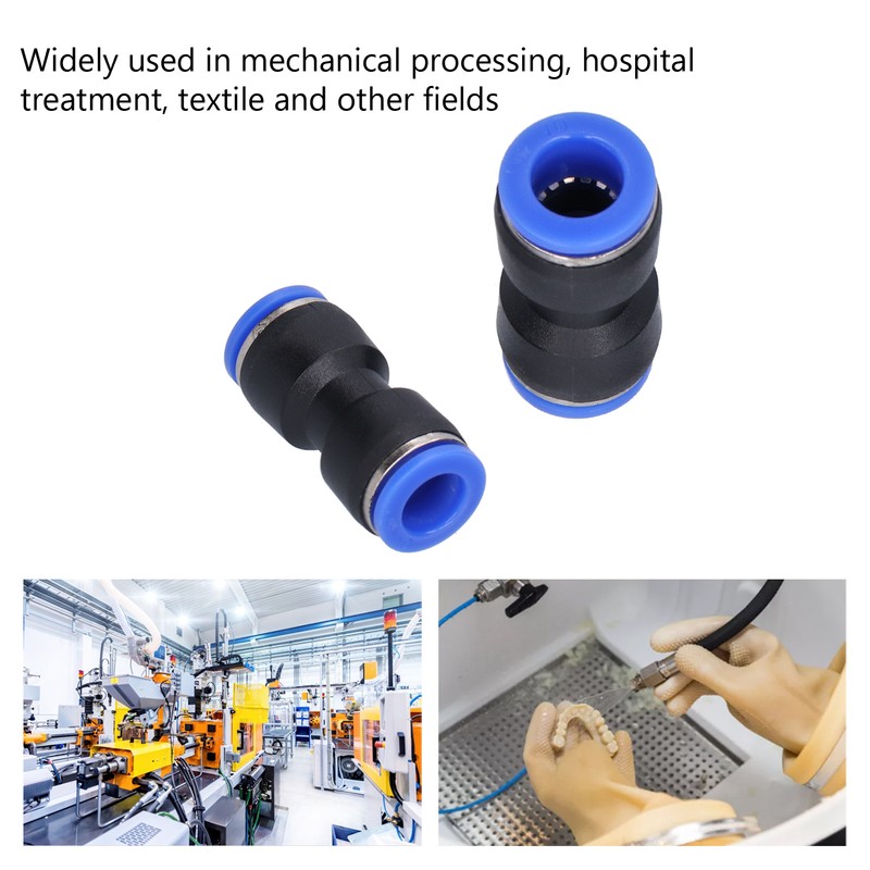 50Pcs Straight Pneumatic Connector Push to Connect Fittings for PU-10