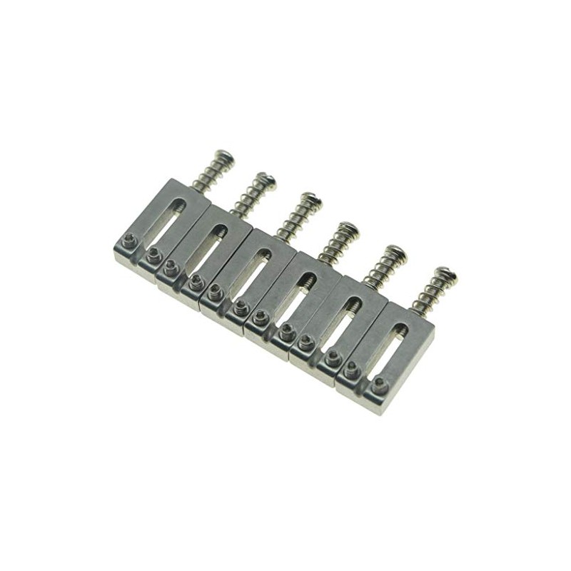 Dopro Set of 6 Stainless Steel Saddle Guitar Bridge Saddle