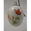 Set of 3 Easter Eggs Easter Decoration Ceramic with Flowers