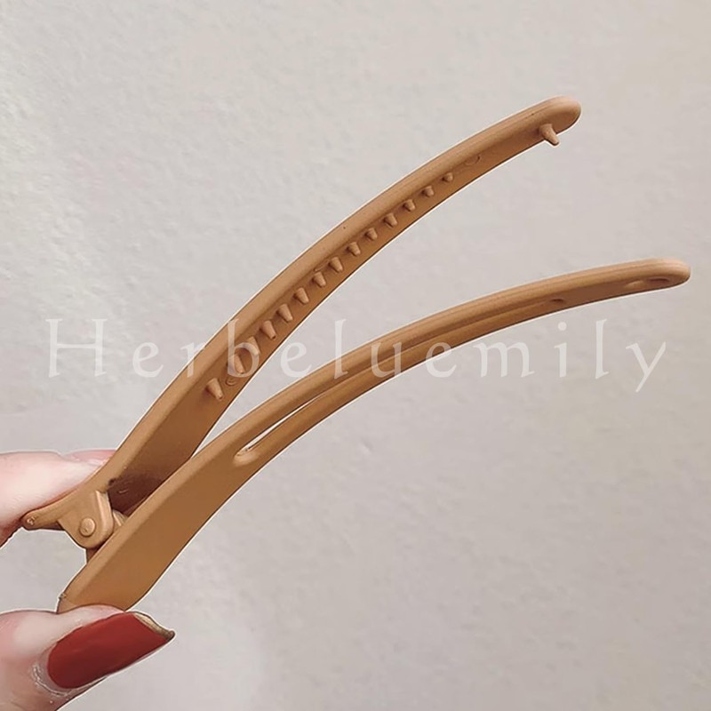 Herbeluemily Colorful Hair Clips, Bangs, Non-marking Dakar, Set of 10
