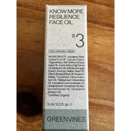 Greenvines Resilience Anti Aging Face Oil with Squalane & Moringa - 0.2 Fl Oz for Radiance