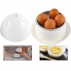 HOME - X MICROWAVE EGG BOILER WITH SAUCER FOR HARD-BOILED