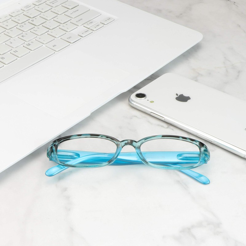 VisionGlobal 1 Pair Reading Glasses with Spring Hinge, Blue Light