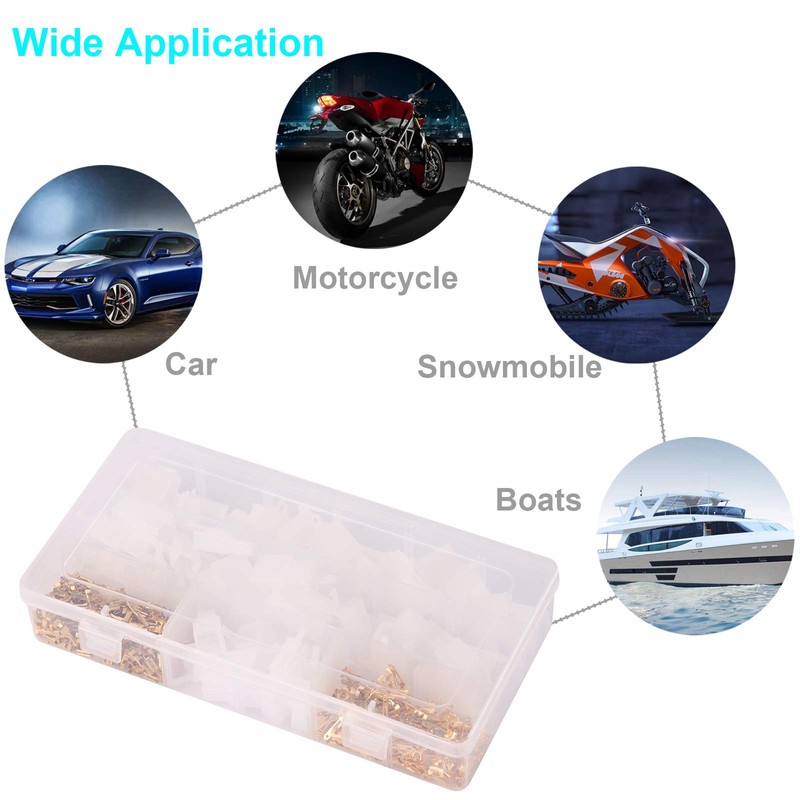 Rantecks 480PCS 2.8mm Automotive Connector Kit 2 3 4 6