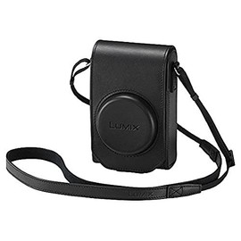 Panasonic LUMIX DMW-PHS84XEK Leather Case for TZ101 with Shoulder Strap and Belt Loop - Black