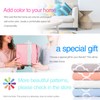 Roses Garden Decorative Throw Pillow Cover Blue Aqua Turquoise Teal
