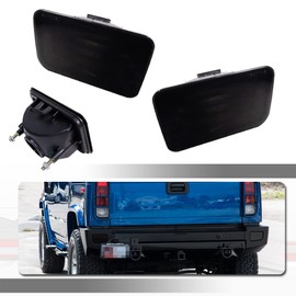 Tonsya For 2005 2006 2007 2008 2009 Hummer H2 Rear Bumper Reflectors Tail Light Housings Replacement Smoked Lens