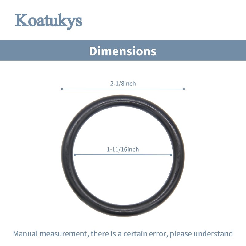Koatukys 010389-45 Plunger Rubber O-Ring for Waste Drain Valve Compatible