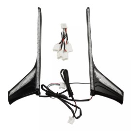 TCMT Rear Vertical LED Light Strips Clear Lens Fit For Honda Goldwing GL1800 12-17 16