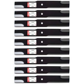 9PK USA Mower Blades for 54" Hustler 601124, 797704, 601013, 602416, 797696, 797712