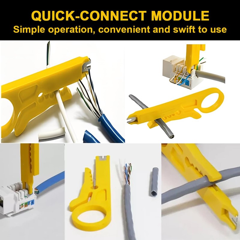 DOKRIN Wire Stripper, 4 Piece Wire Stripper for Safely Stripping
