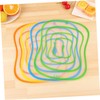 Mikinona 4pcs Non Slip Resin Cutting Board Transparent Frosted Chopping