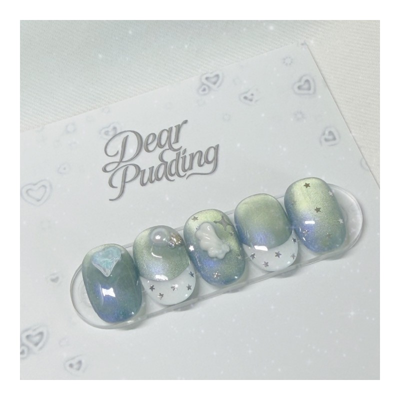 [Handmade Nail Tips] Summer Catch Nail Tips - Petitful /